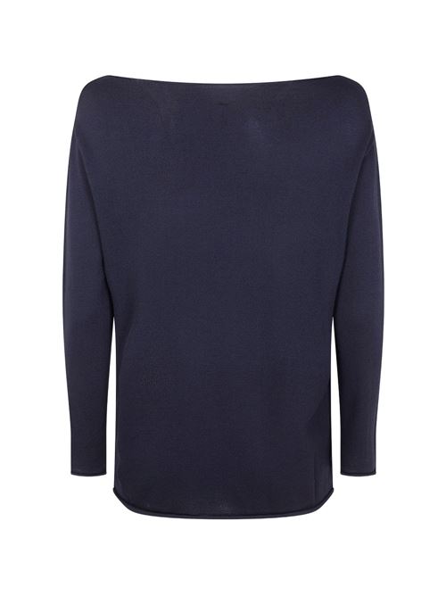 Maglia donna Liviana Conti nera light con dettaglio laterale LIVIANA CONTI | F6SA09Y690
